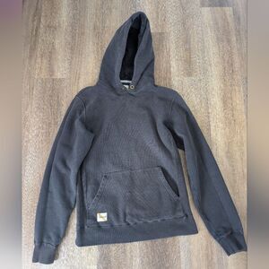 Tracksmith New England Dark Gray Hoodie Sweatshirt Size Small
